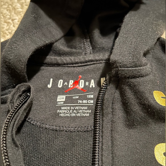 Jordan Onsie - 12m size - black and gold - Picture 1 of 4